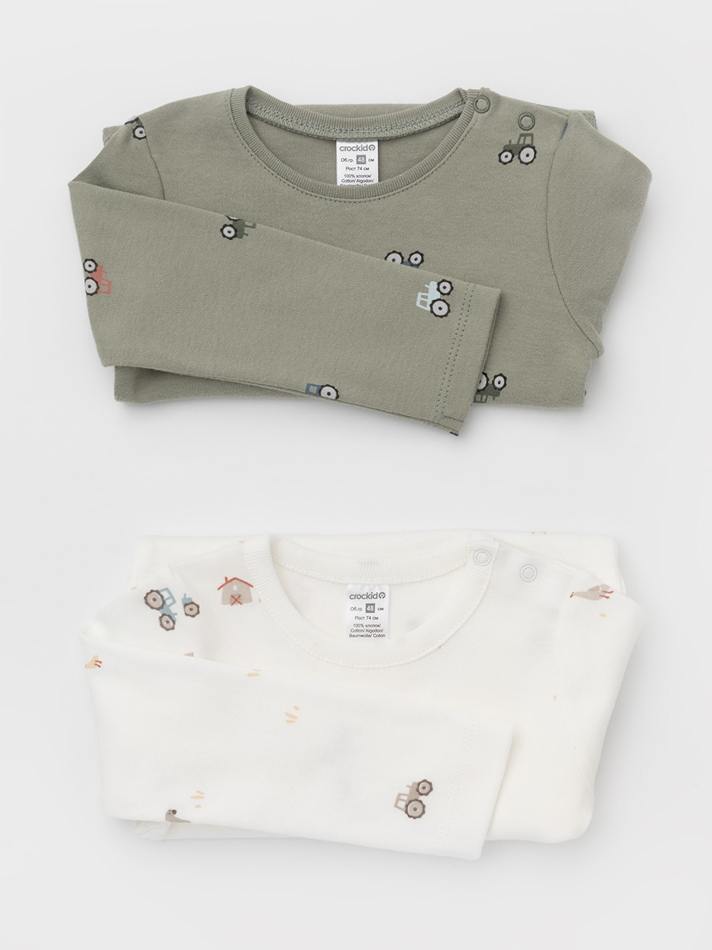 Боди для новорожденных, артикул: К 6087-2уп, цвет: хаки, фото 9