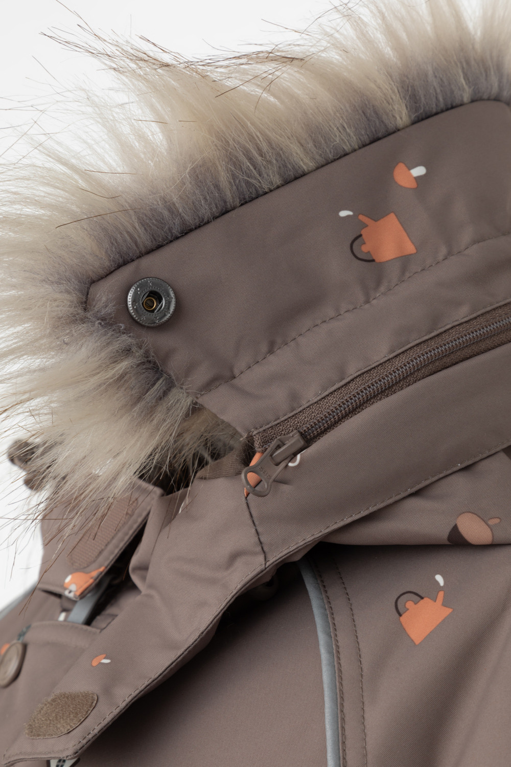 Комбинезоны утепленные для мальчика, артикул: ВК 60116/н/8 ГР, цвет: коричневый, фото 9