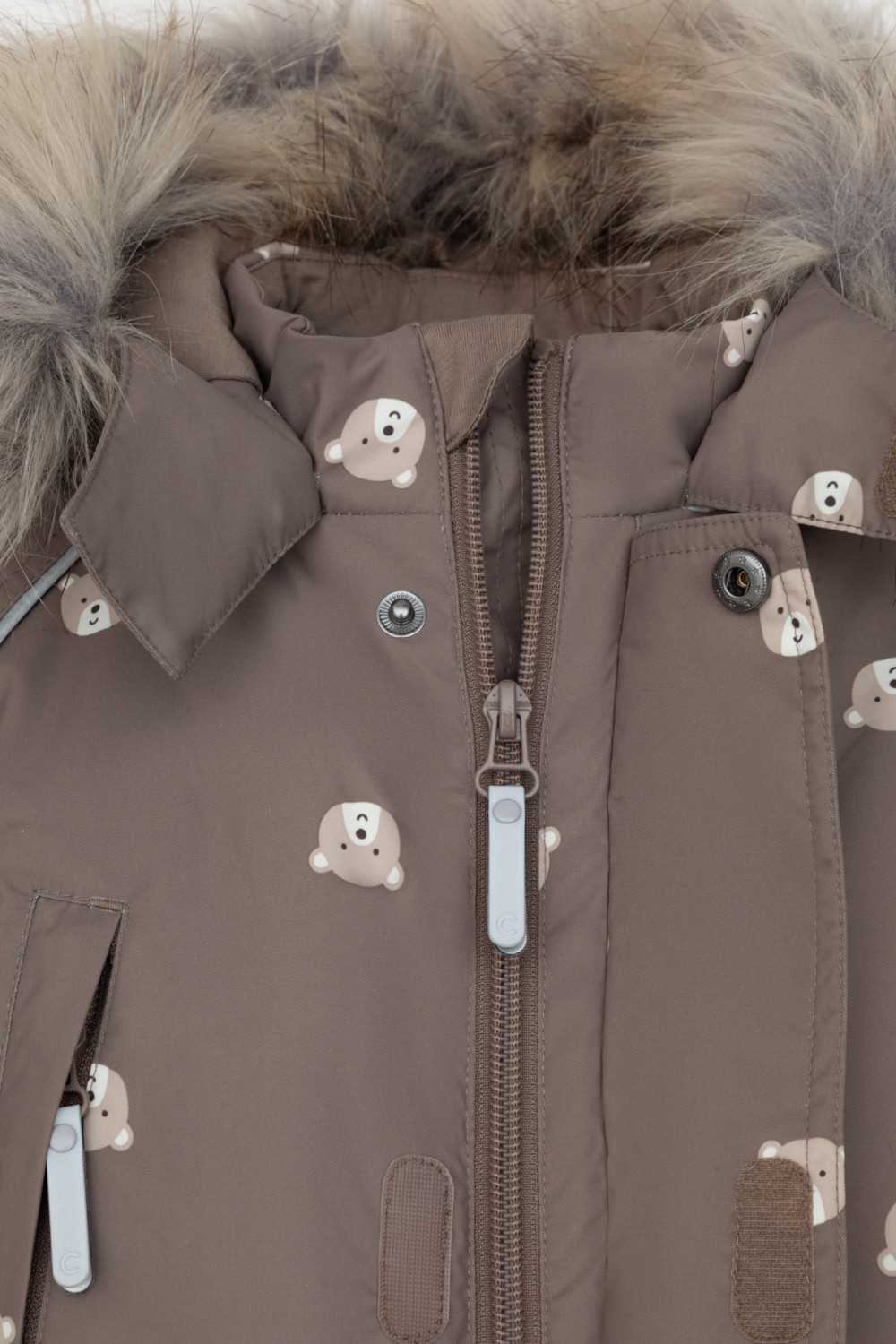 Комбинезоны утепленные для мальчика, артикул: ВК 60116/н/11 ГР, цвет: коричневый, фото 9