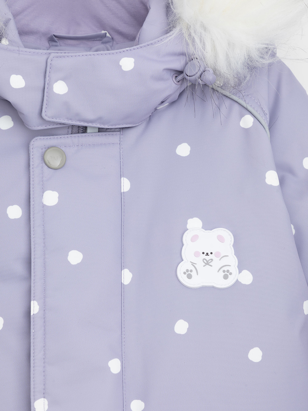 Комбинезоны утепленные для девочки, артикул: ВК 60103/н/6 УЗГ, цвет: фиолетовый, фото 9