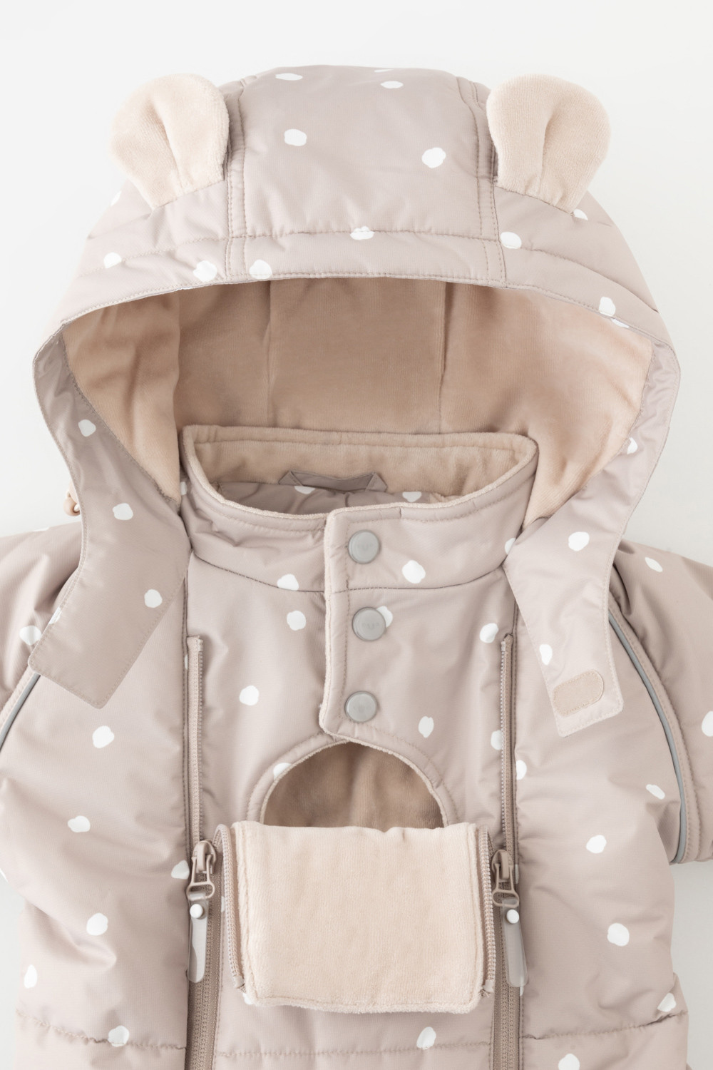 Комбинезоны утепленные для девочки, артикул: ВК 60094/н/6 УЗГ, цвет: коричневый, фото 9