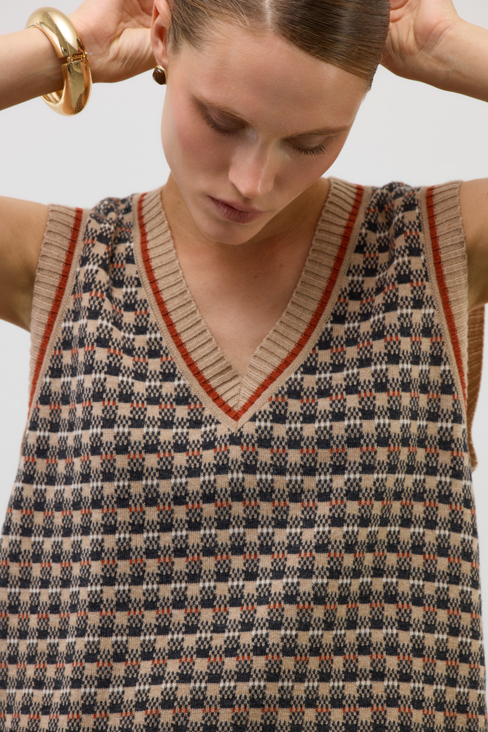 Жилеты женские для мам, артикул: ЕВ 30248/ш, цвет: бежевый, фото 9