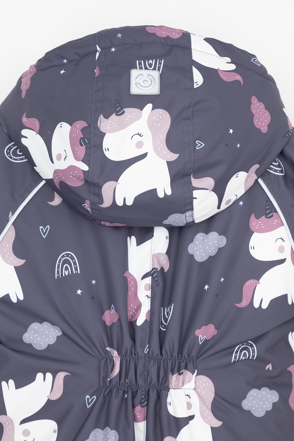 Комбинезоны утепленные для девочки, артикул: ВК 60113/н/4 УЗГ, цвет: темно-серый, фото 9