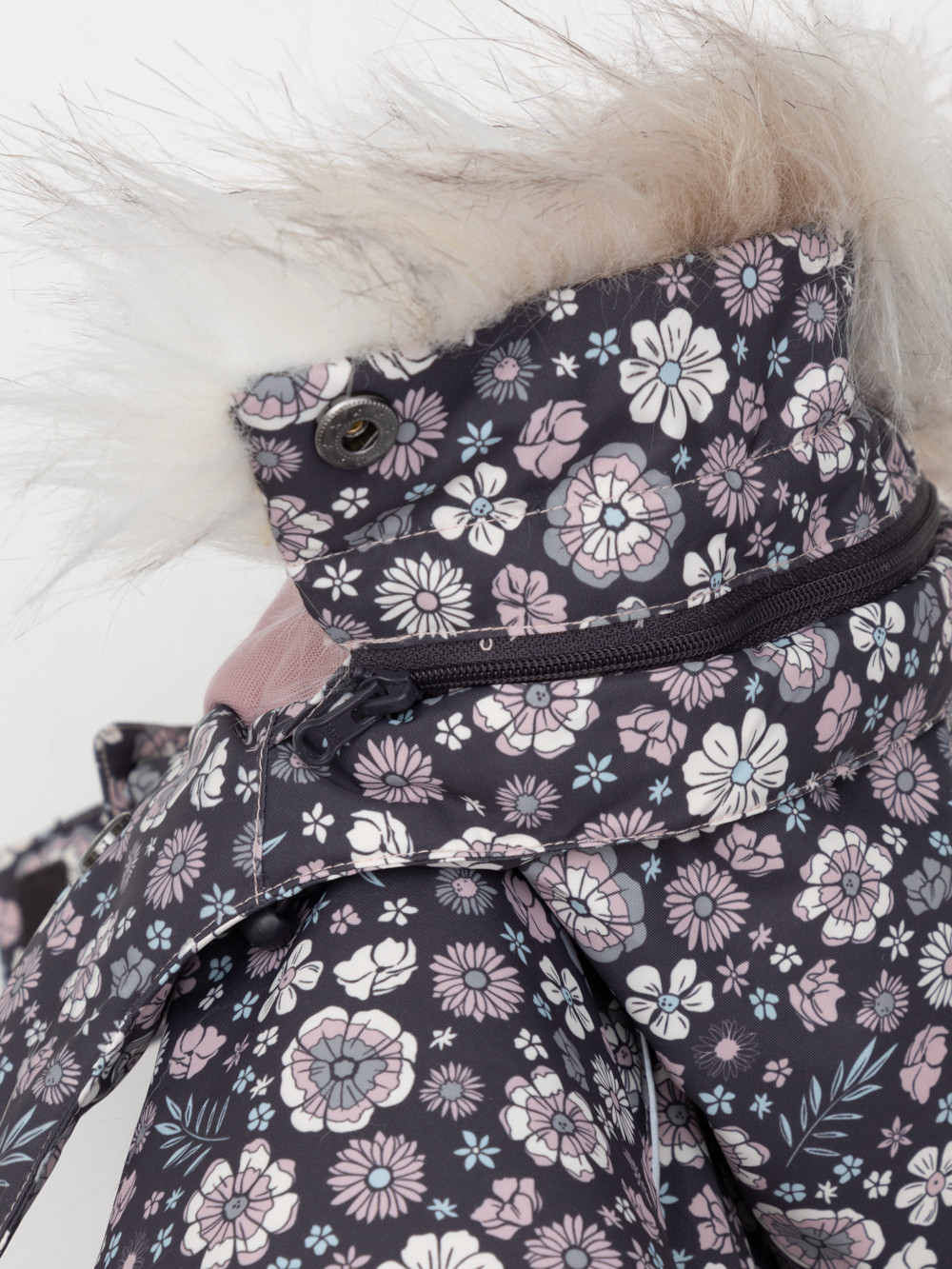 Комбинезоны утепленные для девочки, артикул: ВК 60098/н/10 ГР, цвет: темно-серый, фото 10