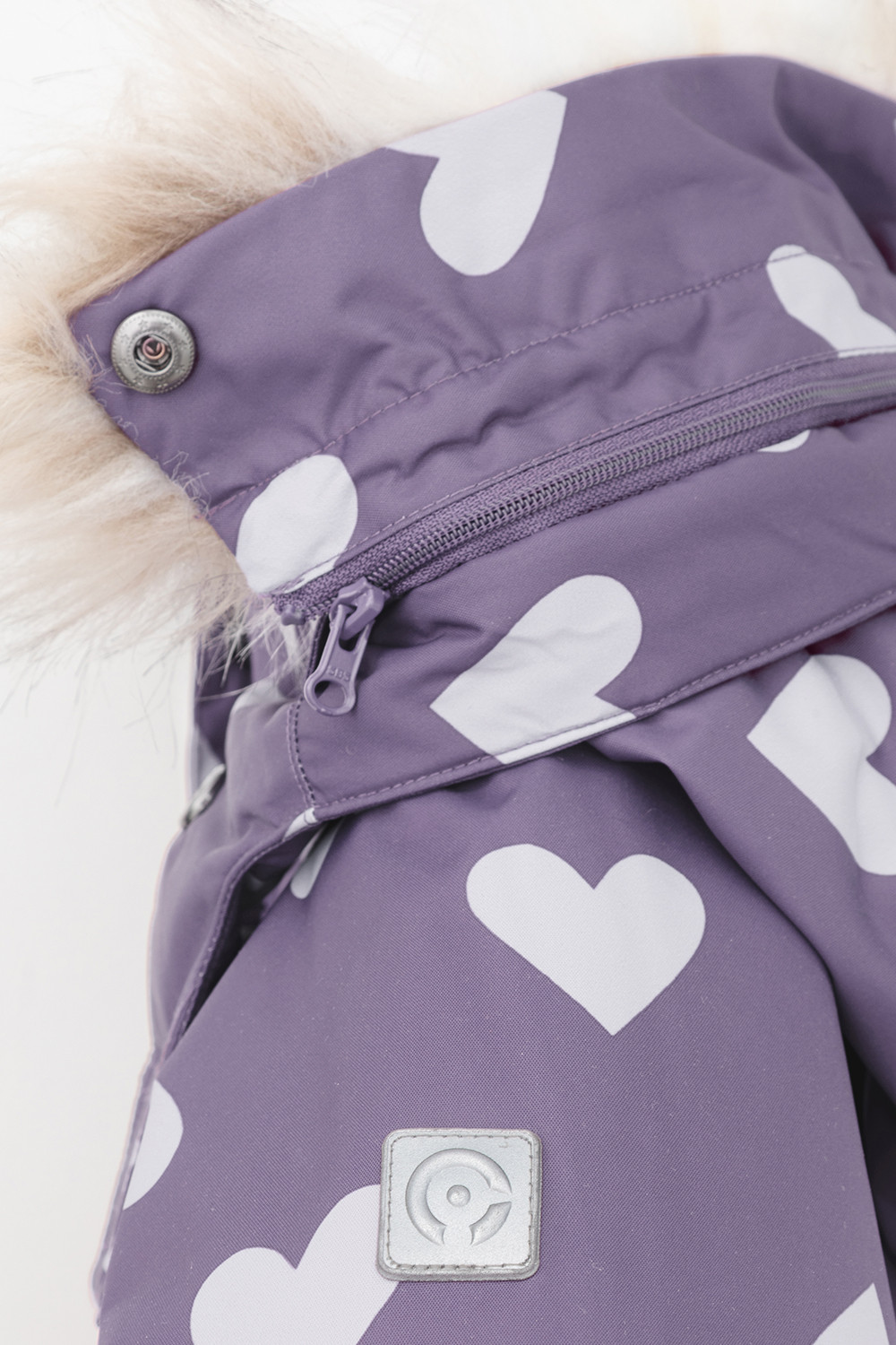 Комбинезоны утепленные для девочки, артикул: ВК 60120/н/3 ГР, цвет: фиолетовый, фото 10