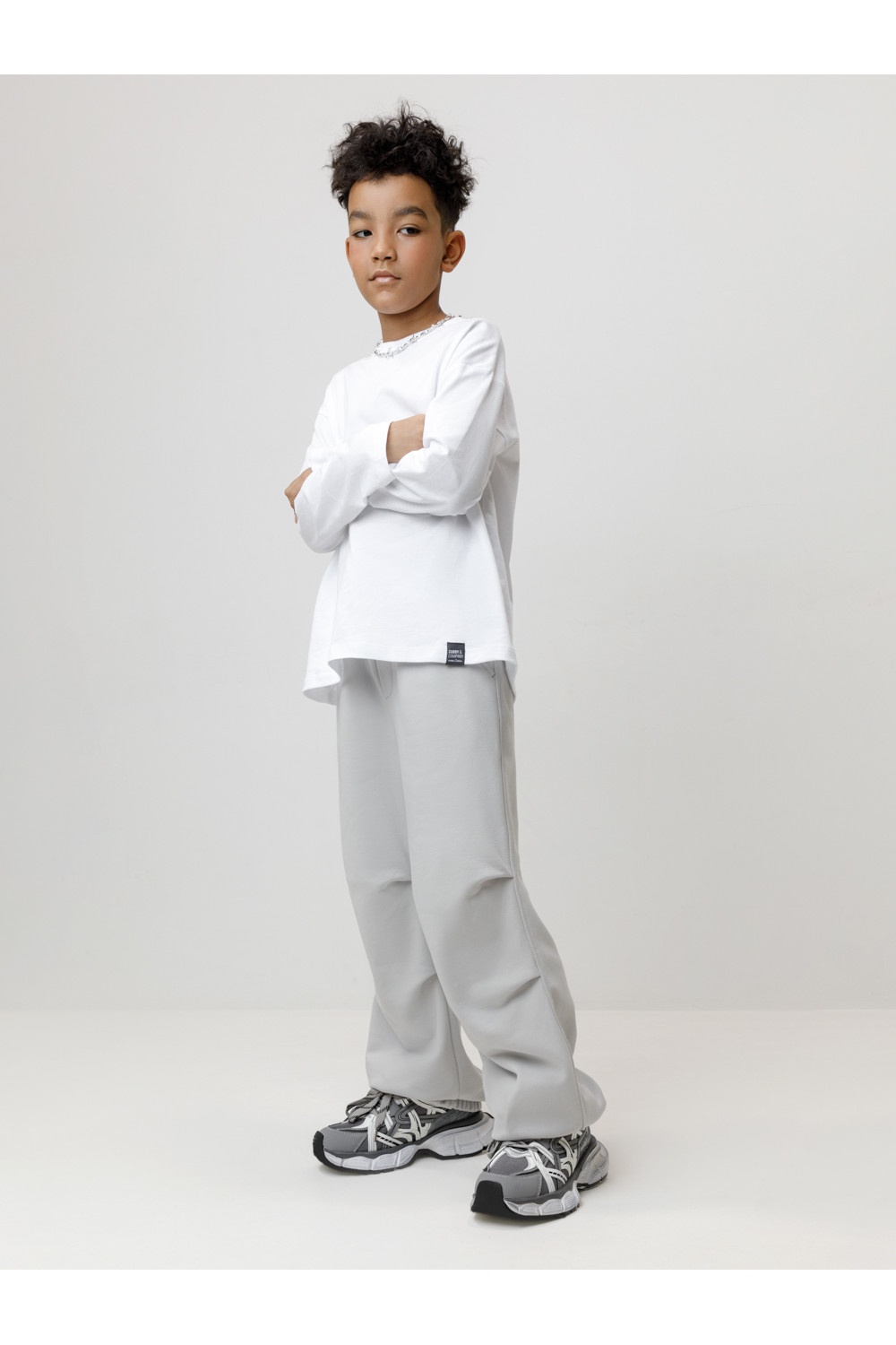 Брюки подростковые, артикул: КБ 400893, цвет: светло-серый5