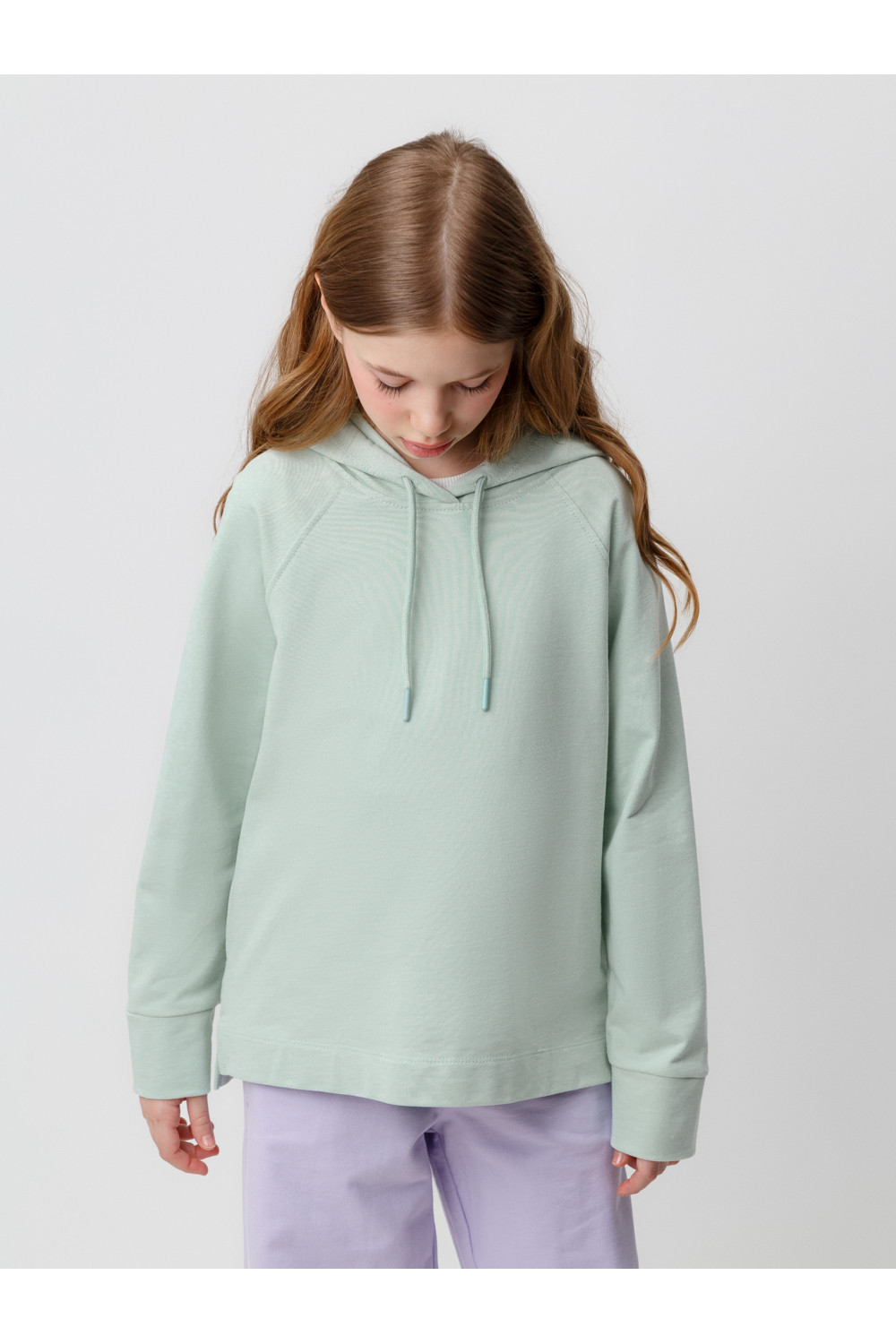 Толстовки подростковые для девочки, артикул: КБ 302091, цвет: голубой