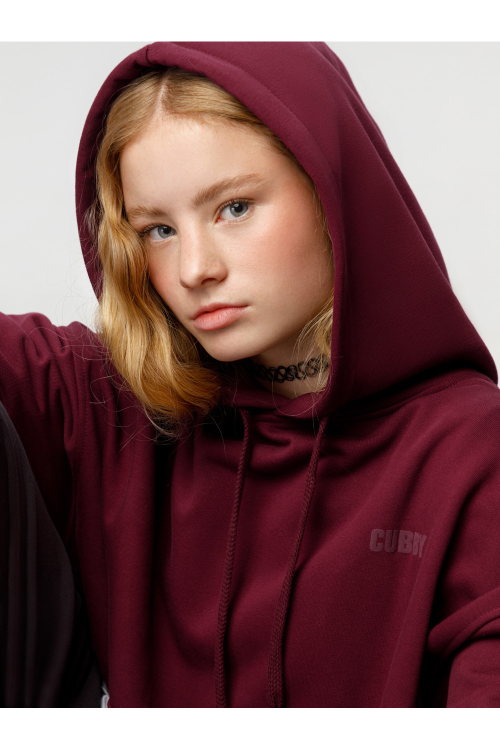 Худи подростковые, артикул: КБ 302927, цвет: бордовый