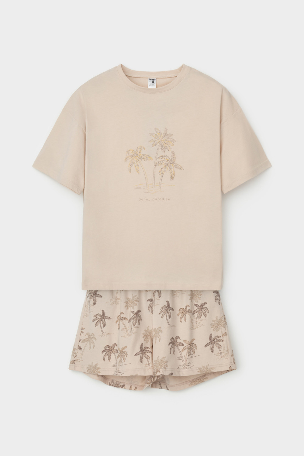 Пижамы для девочки, артикул: КБ 2828, цвет: бежевый, фото 2