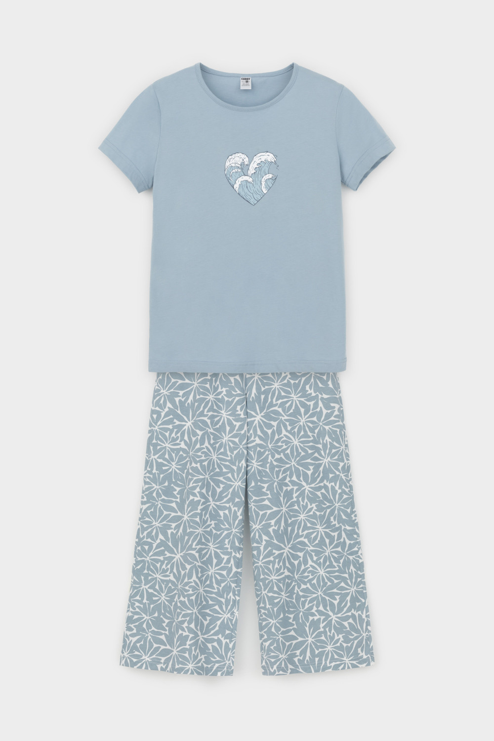 Пижамы для девочки, артикул: КБ 2827, цвет: синий, фото 2