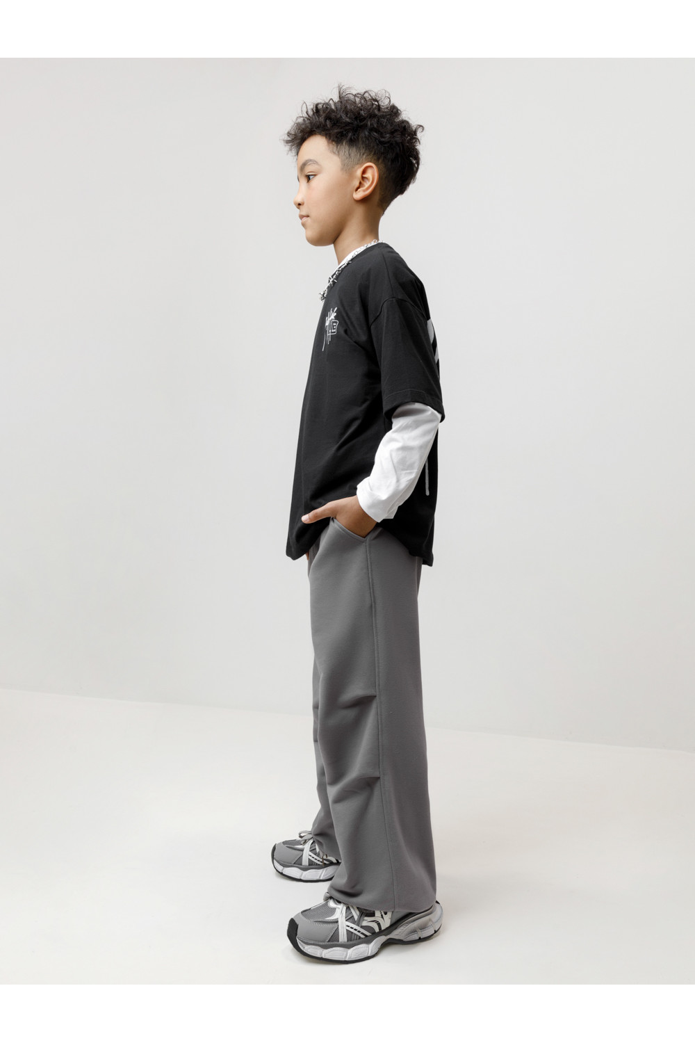 Брюки подростковые, артикул: КБ 400893, цвет: серый, фото 3