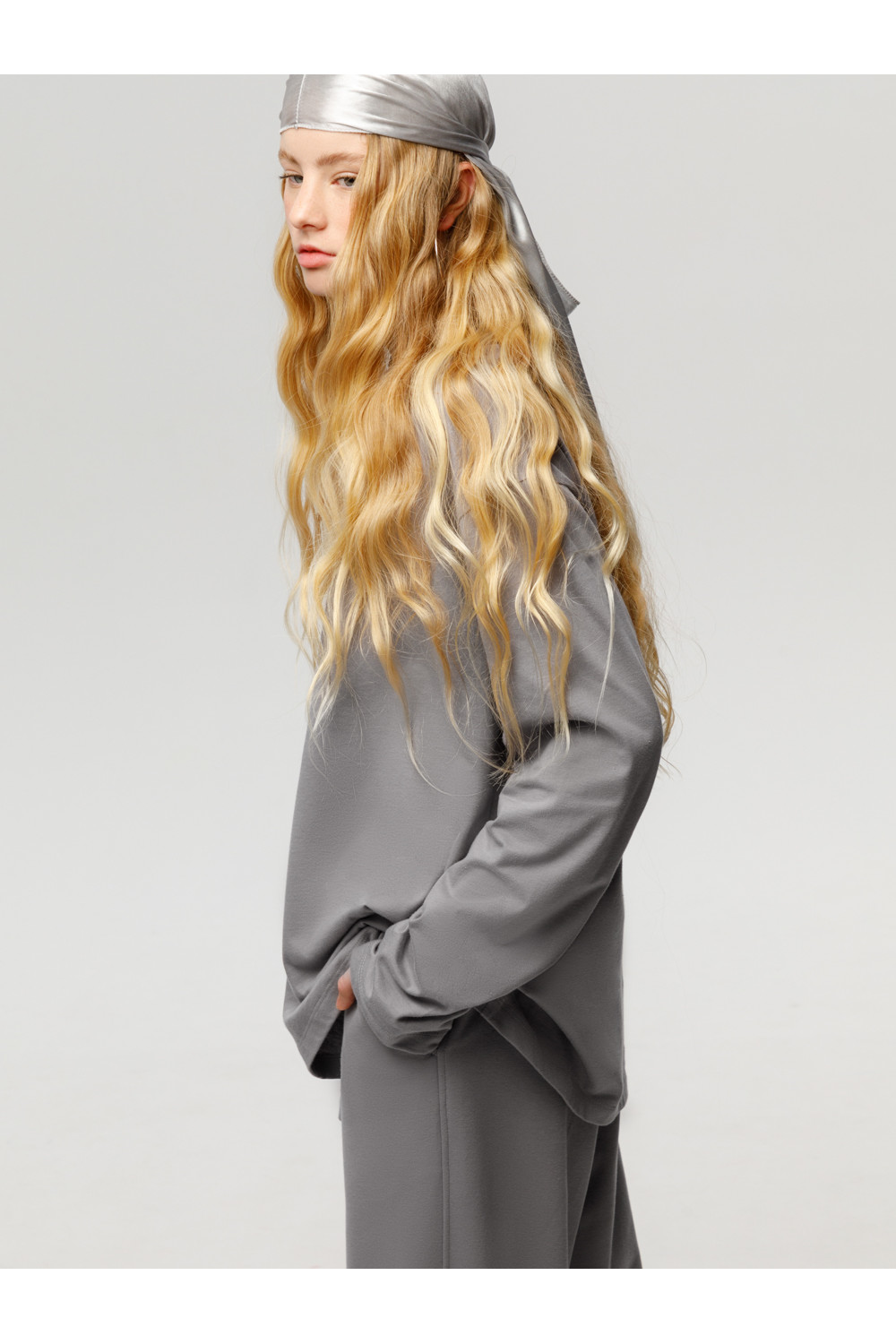 Лонгсливы подростковые, артикул: КБ 302925, цвет: серый, фото 3