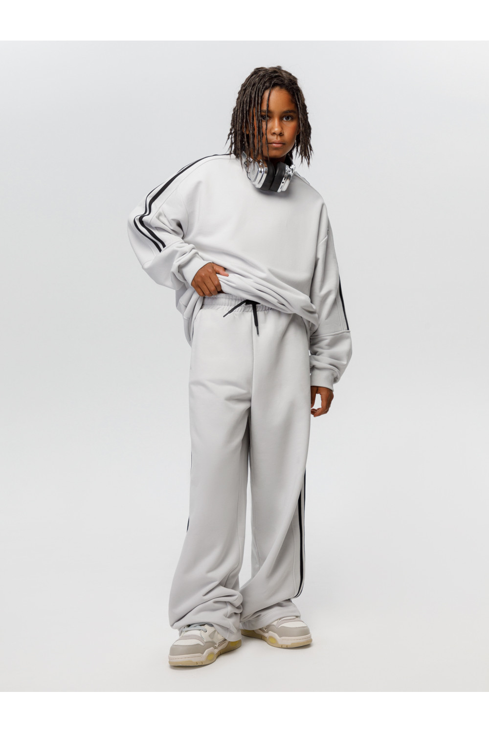 Брюки подростковые, артикул: КБ 400895, цвет: светло-серый5, фото 3