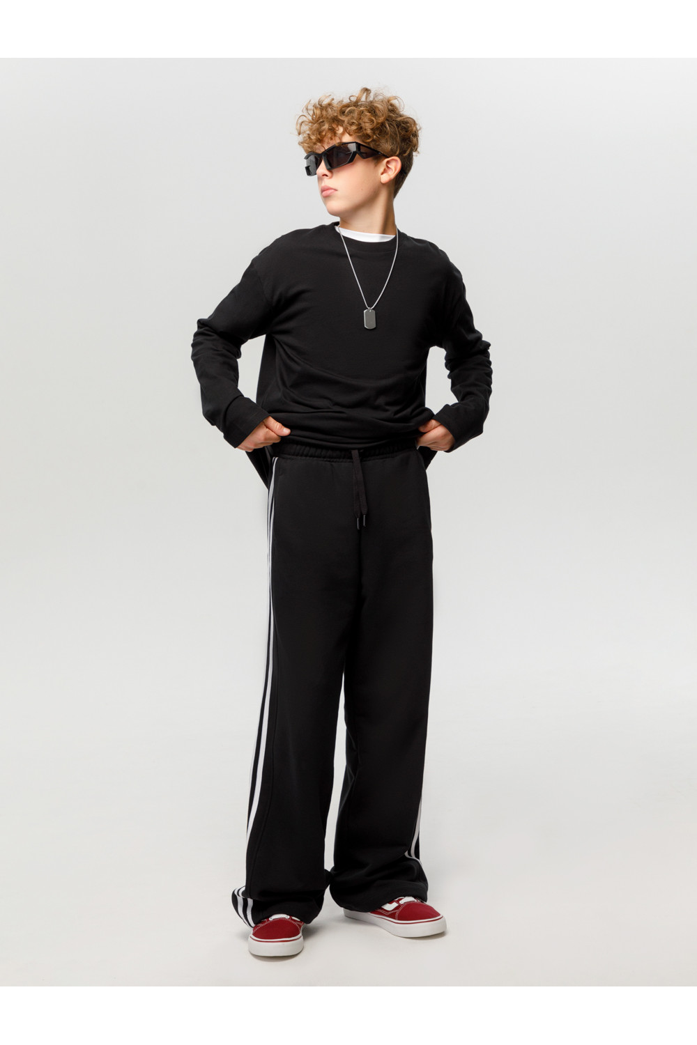 Брюки подростковые, артикул: КБ 400895, цвет: черный3, фото 3