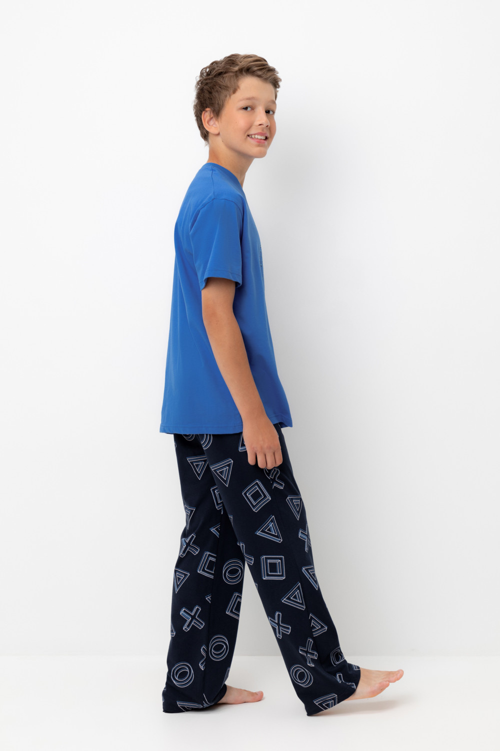 Пижамы для мальчика, артикул: КБ 2831, цвет: ярко-голубой, фото 3