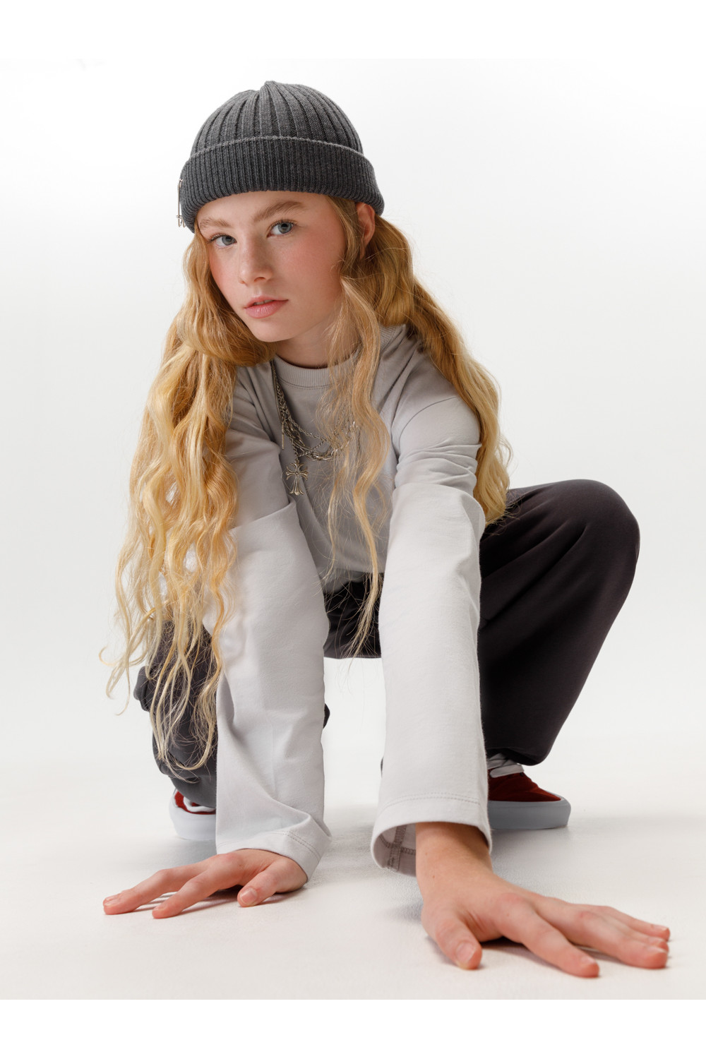 Лонгсливы подростковые, артикул: КБ 302925, цвет: светло-серый5, фото 4