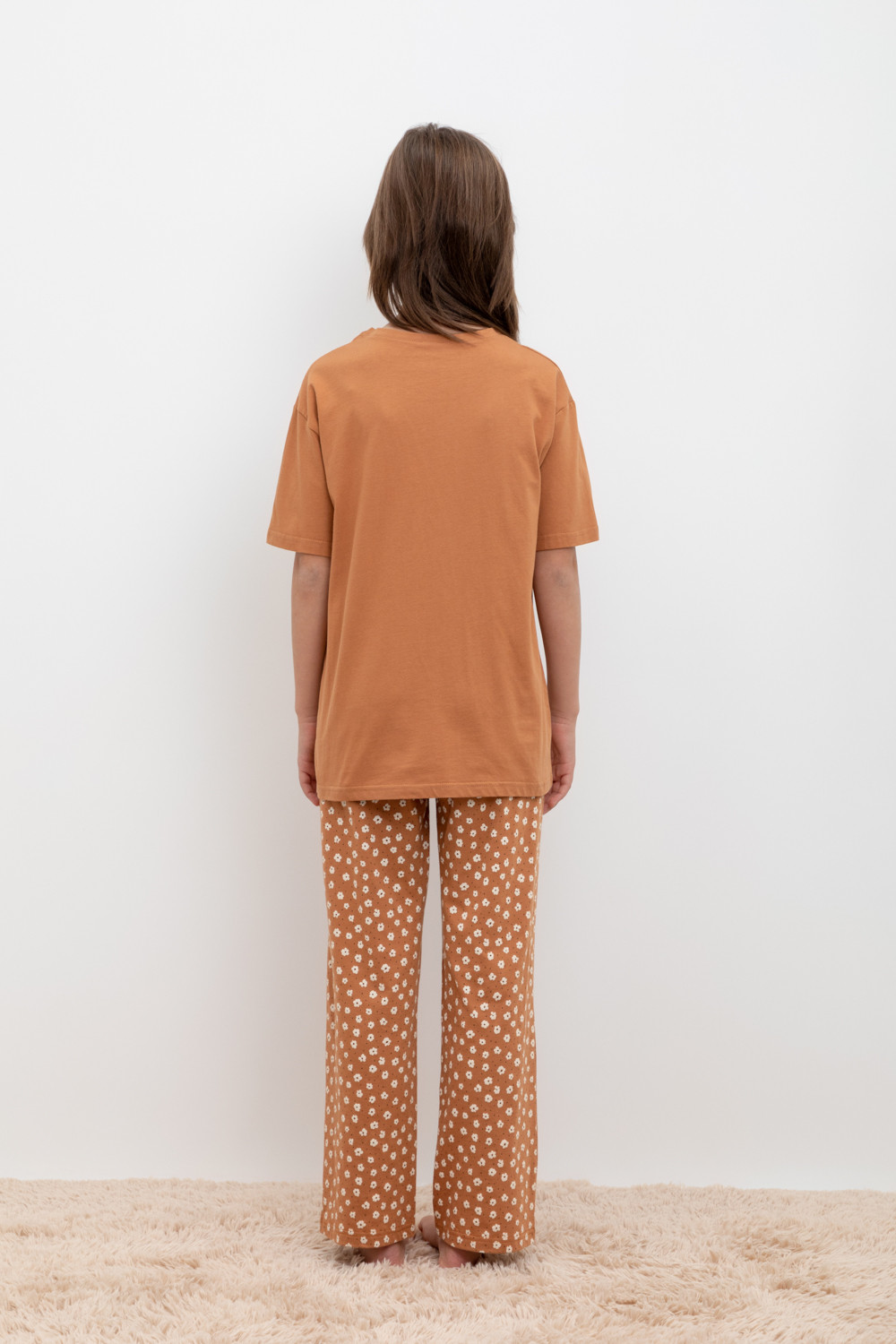 Пижамы для девочки, артикул: КБ 2818, цвет: коричневый, фото 4