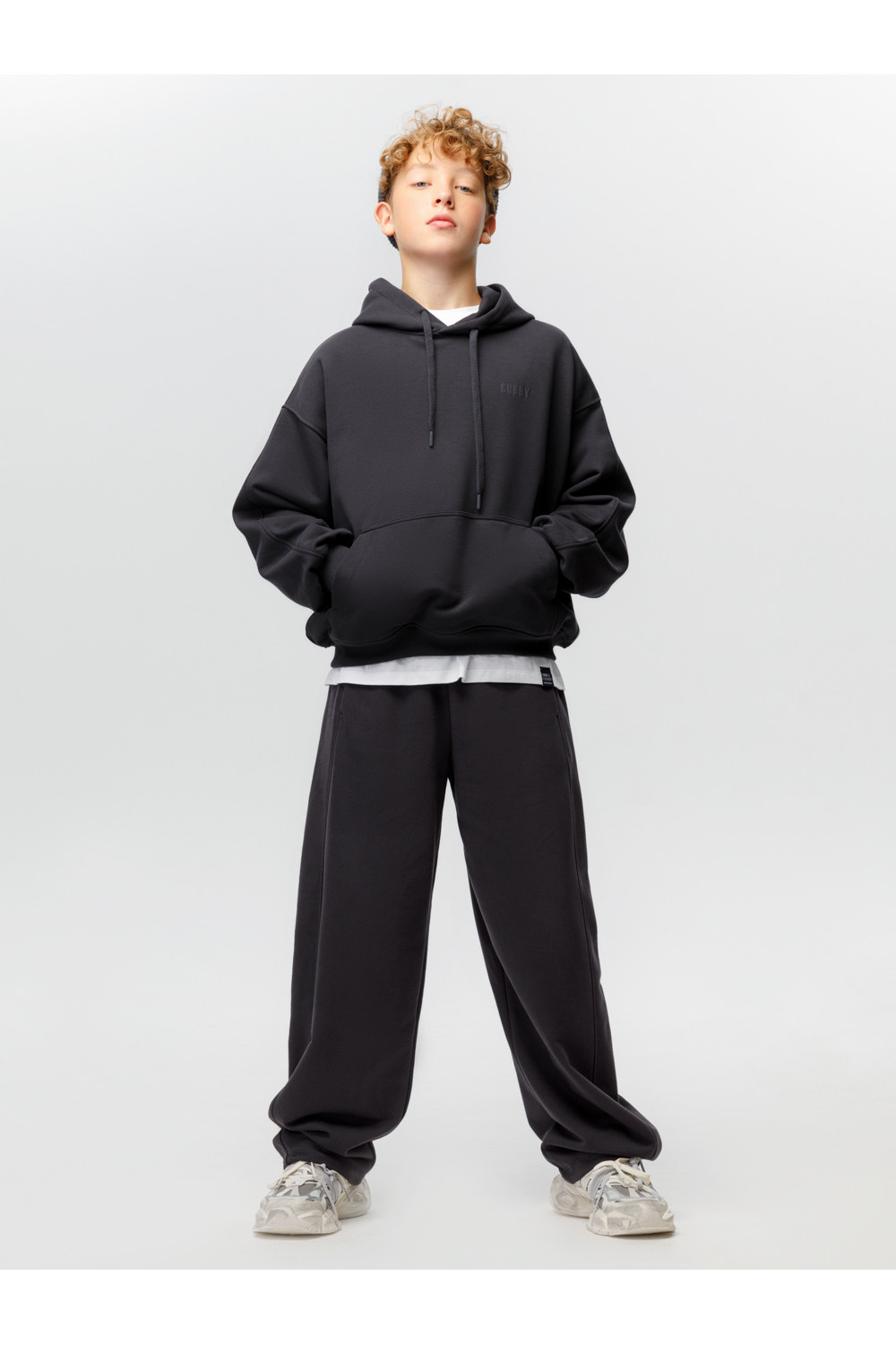 Брюки подростковые, артикул: КБ 400894, цвет: темно-серый, фото 4