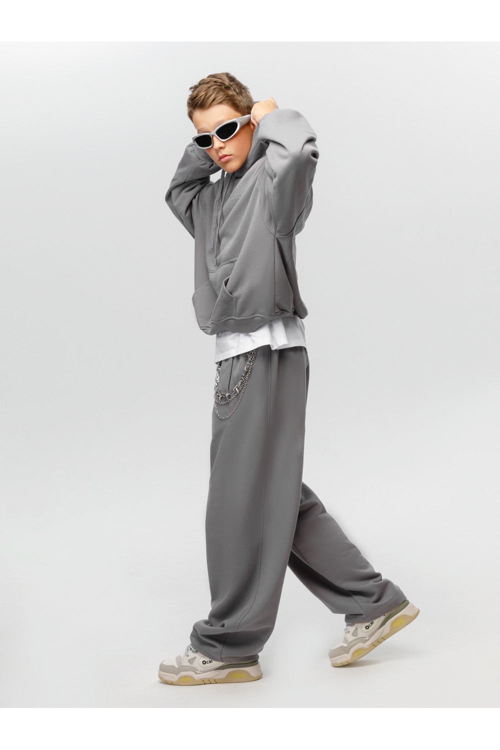 Брюки подростковые, артикул: КБ 400894, цвет: серый, фото 4