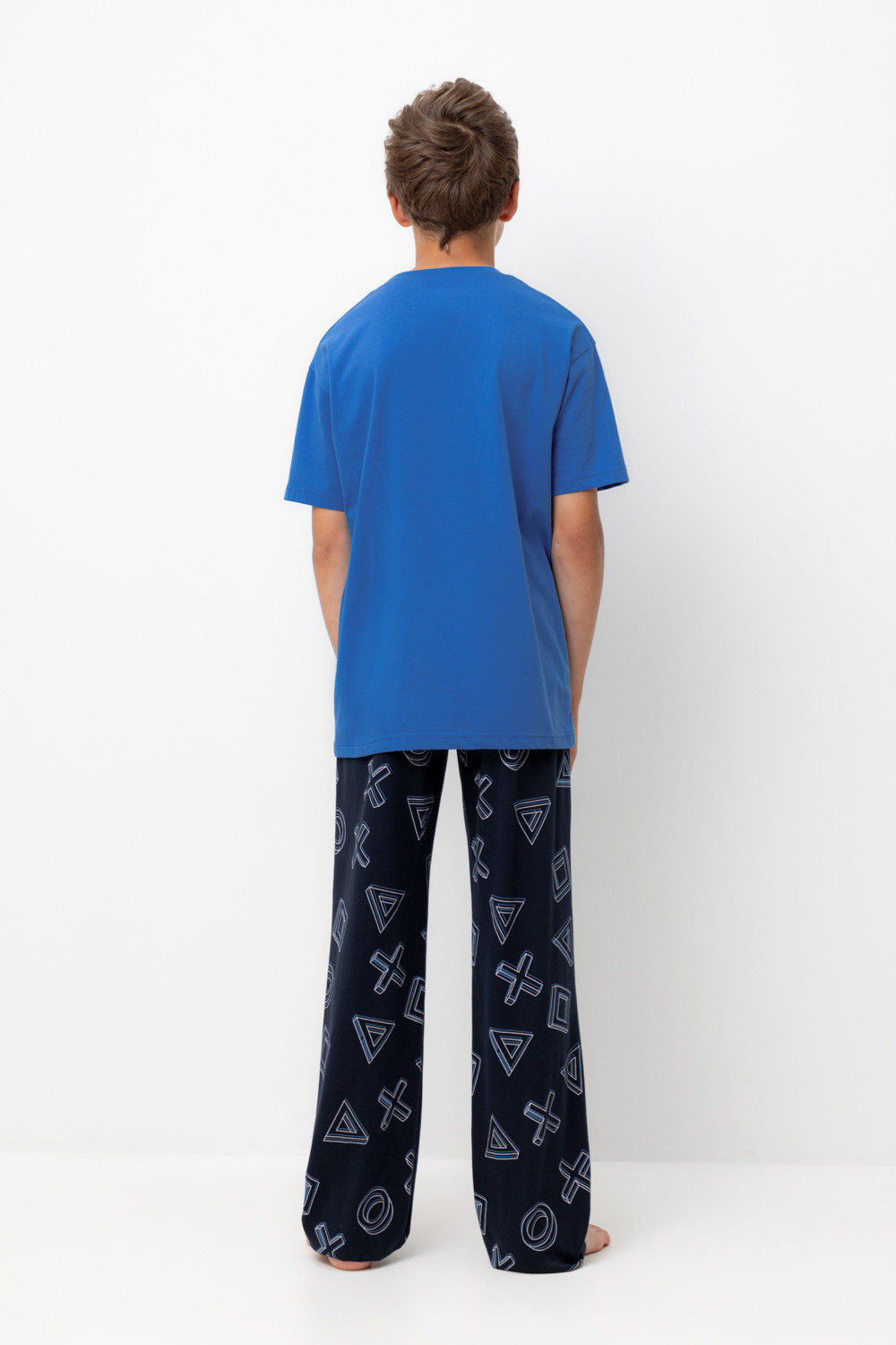Пижамы для мальчика, артикул: КБ 2831, цвет: ярко-голубой, фото 4