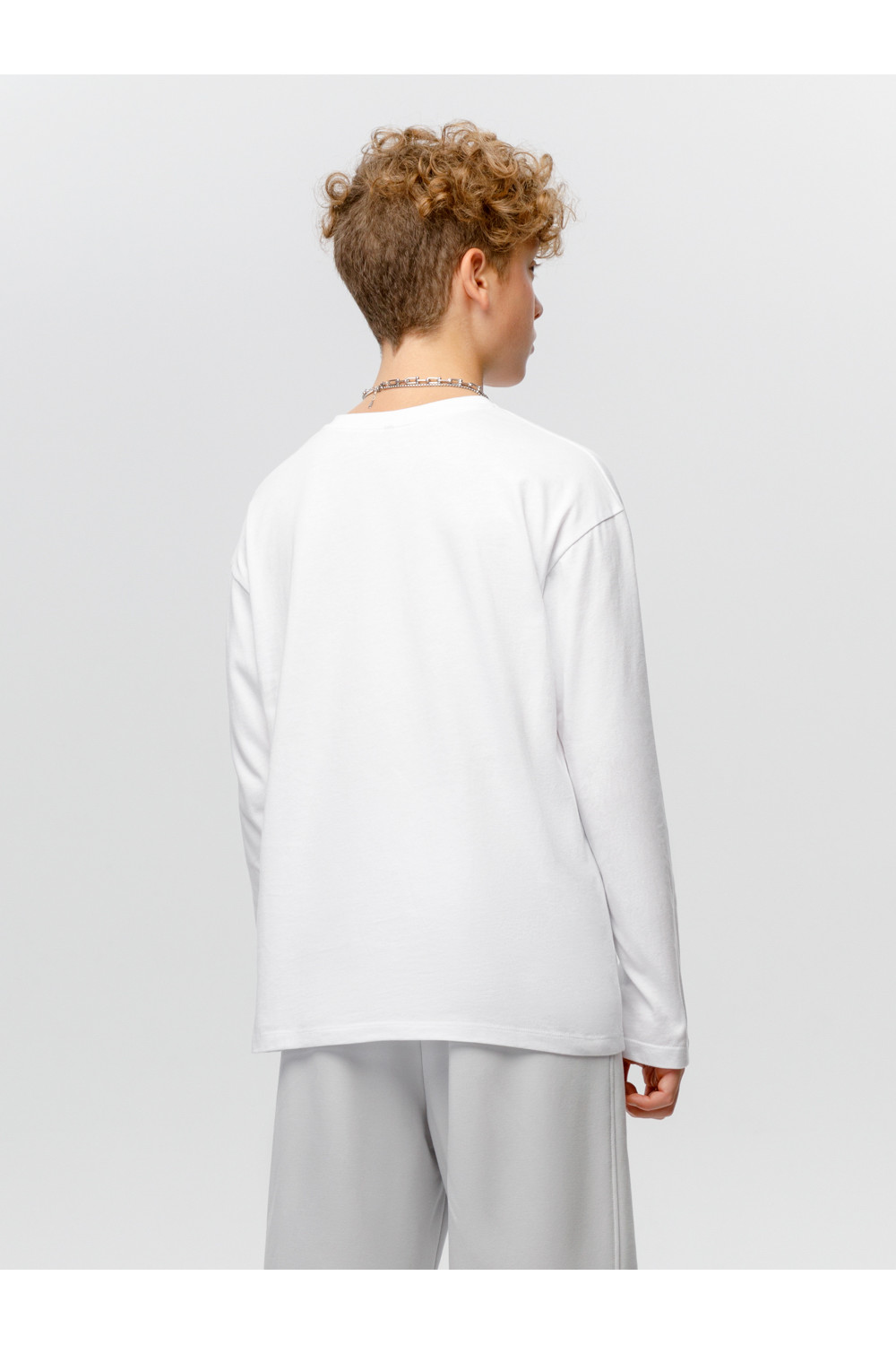 Лонгсливы подростковые, артикул: КБ 302925, цвет: белый, фото 5