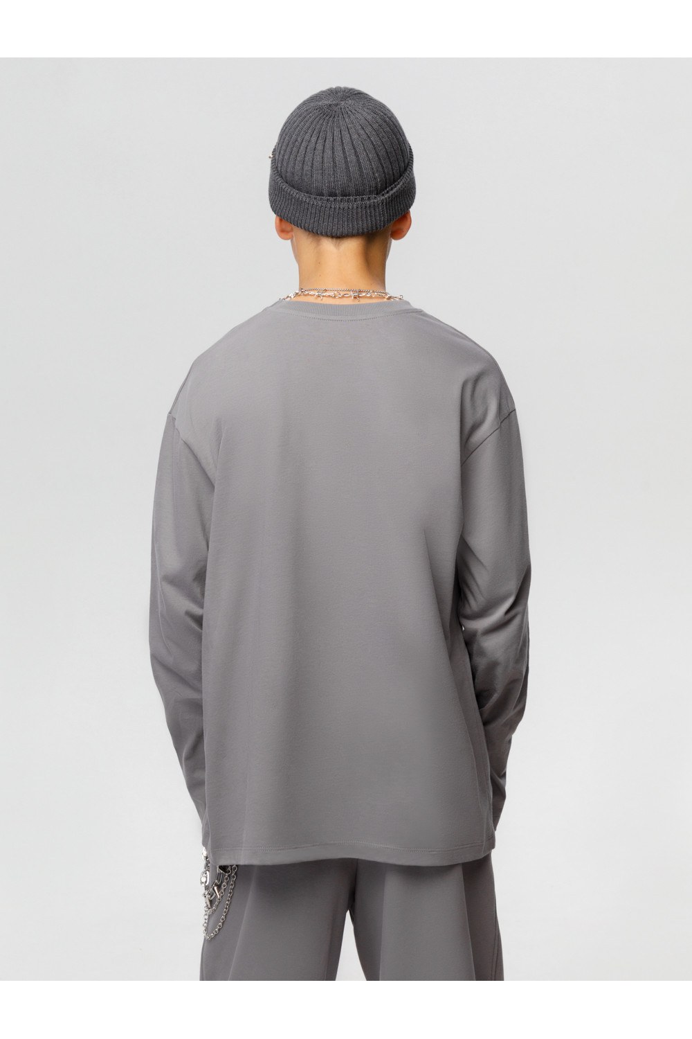 Лонгсливы подростковые, артикул: КБ 302925, цвет: серый, фото 5
