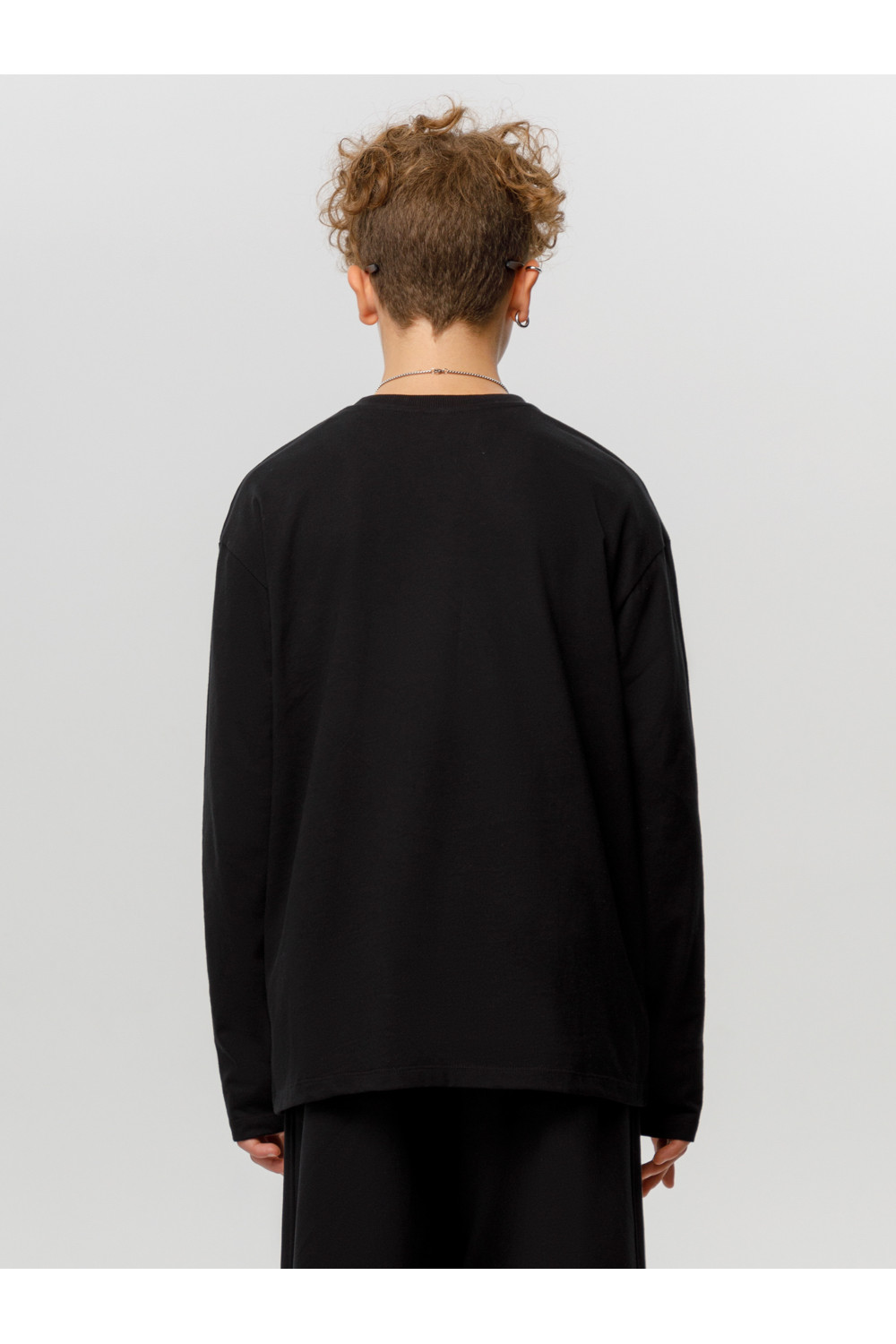 Лонгсливы подростковые, артикул: КБ 302925, цвет: черный3, фото 5