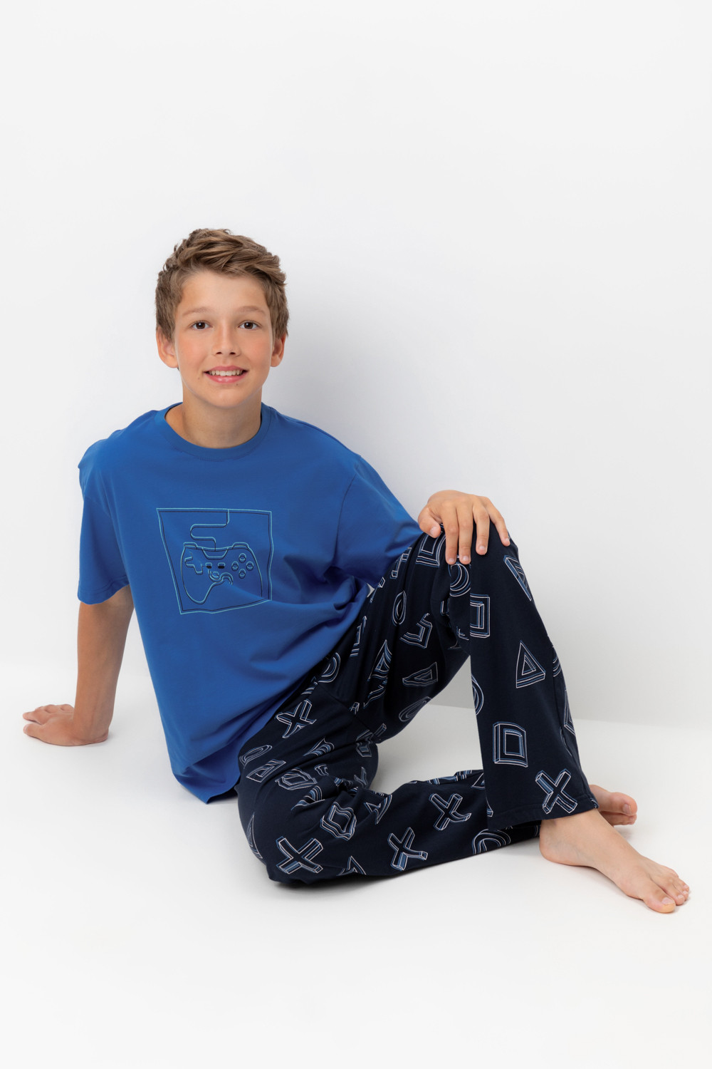 Пижамы для мальчика, артикул: КБ 2831, цвет: ярко-голубой, фото 5