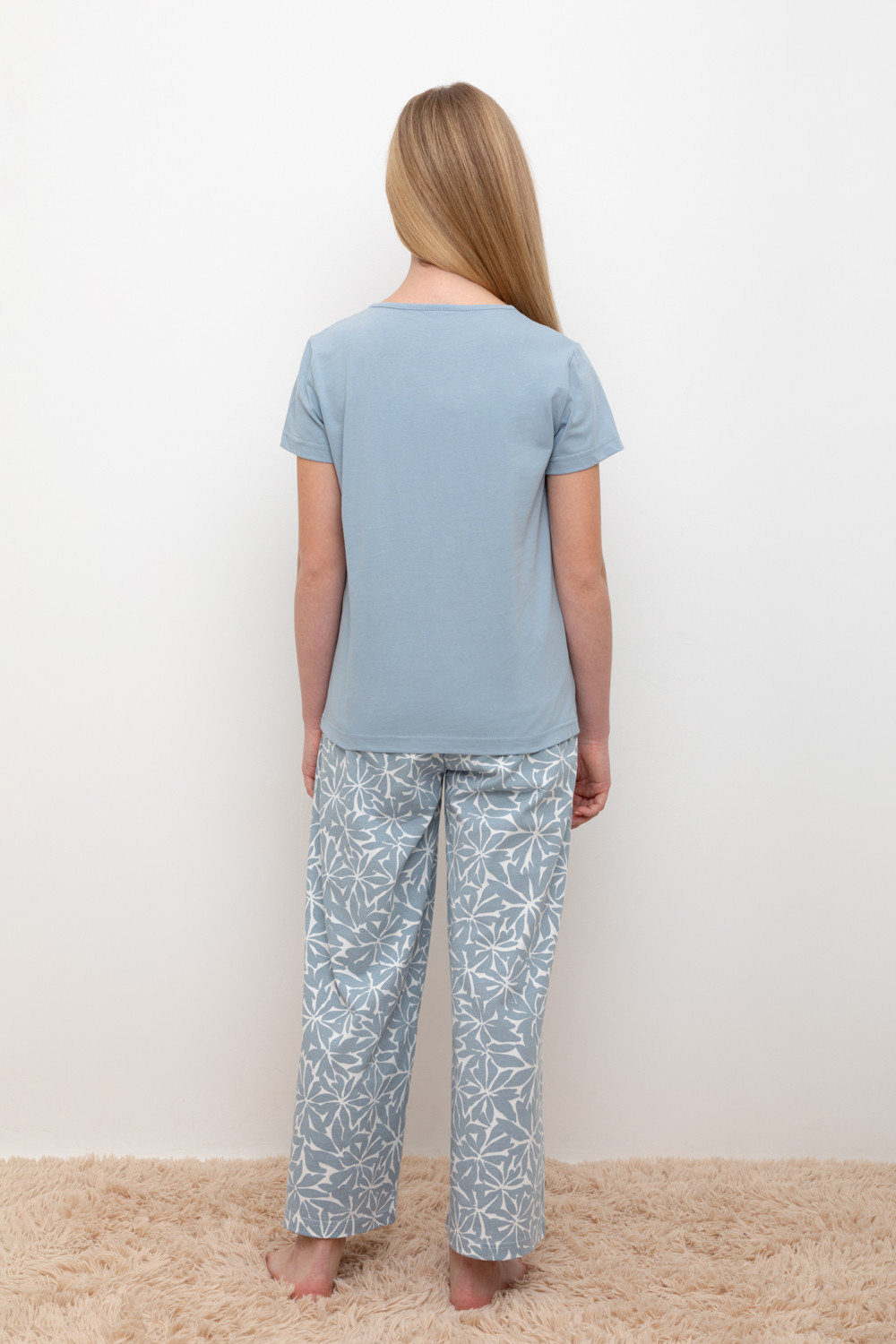 Пижамы для девочки, артикул: КБ 2827, цвет: синий, фото 5