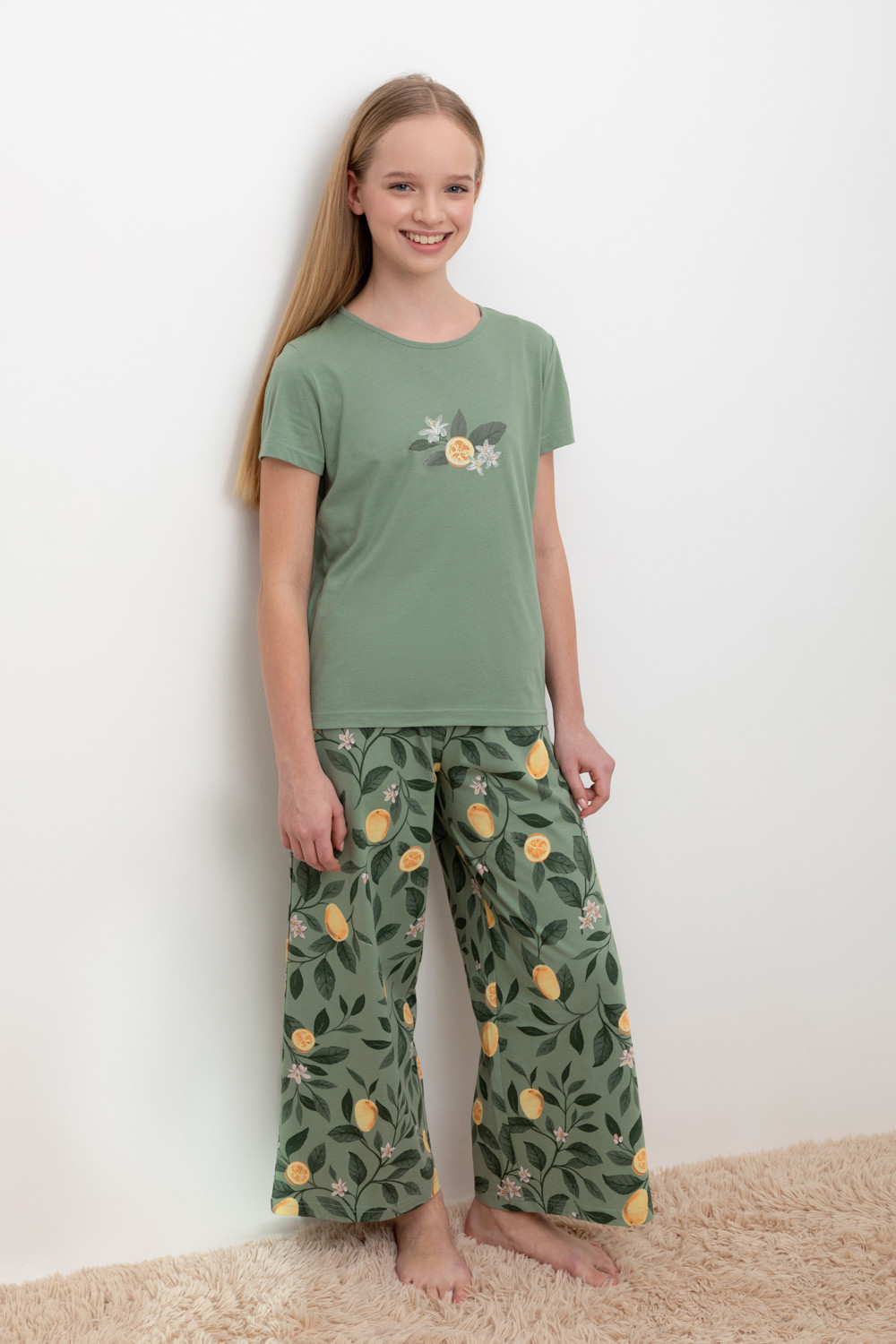 Пижамы для девочки, артикул: КБ 2827, цвет: зеленый, фото 6