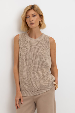 Майки женские для мам, артикул: ЕВ 30206, цвет: бежевый