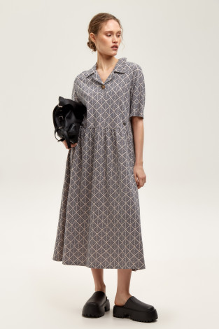 Платья женские для мам, артикул: ЕВТ 5071, цвет: бежевый