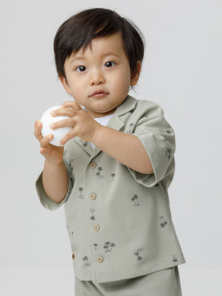 Рубашки для мальчика, артикул: КР 303042, цвет: зеленый