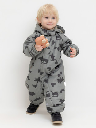 Комбинезоны утепленные для мальчика, артикул: ВК 60085/н/64 Ал, цвет: зеленый