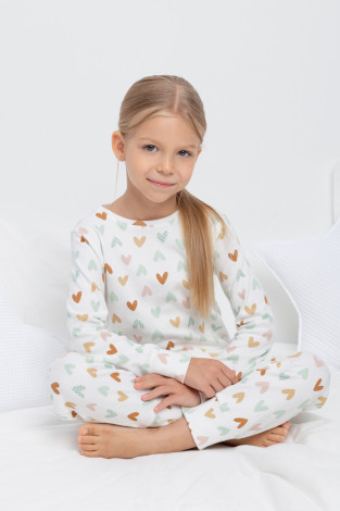 Пижама для девочки, артикул: К 1552/24, цвет: сахар