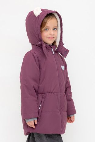 Куртка для девочки, артикул: ВК 38085/н/2 ГР, цвет: фиолетовый