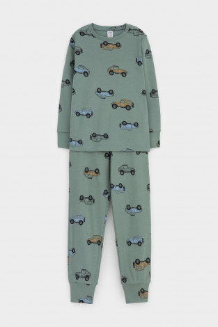 Пижама для мальчика, артикул: К 1552, цвет: зеленый