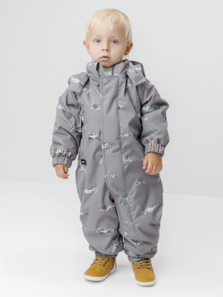 Комбинезоны утепленные для мальчика, артикул: ВК 60085/н/76 Ал, цвет: кофейный