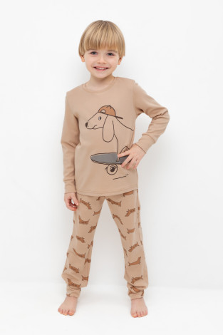 Пижама для мальчика, артикул: К 1541, цвет: бежевый