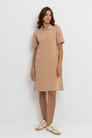 Платья женские для мам, артикул: ЕВТ 5043, цвет: бежевый