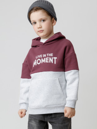 Худи для мальчика, артикул: КР 302214, цвет: коричневый