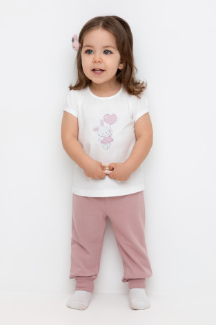 Брюки для девочки, артикул: КР 400754, цвет: розовый