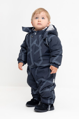 Комбинезоны утепленные для мальчика, артикул: ВК 60032/н/52 Ал, цвет: темно-синий