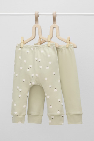 Брюки для новорожденных, артикул: К 4718-2уп, цвет: зеленый