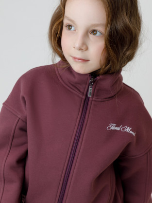 Жакет для девочки, артикул: КР 302884, цвет: бордовый