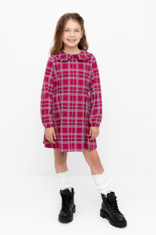 Платье для девочки, артикул: КР 5890, цвет: бордовый