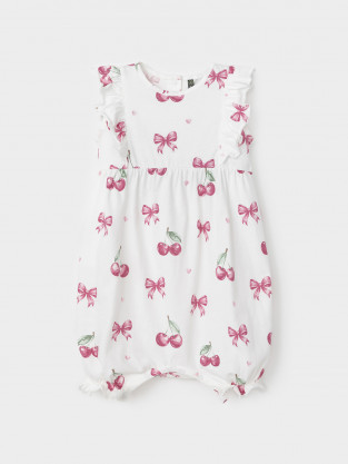 Полукомбинезон для девочки, артикул: КР 6408, цвет: сахар