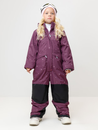 Комбинезоны утепленные для девочки, артикул: ВК 60123/н/2 ГР (92-122), цвет: фиолетовый