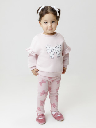 Лосины для девочки, артикул: КР 400770, цвет: светло-розовый
