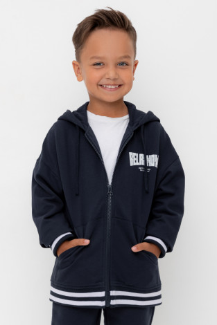 Толстовки для мальчика, артикул: КР 302758-1, цвет: темно-синий